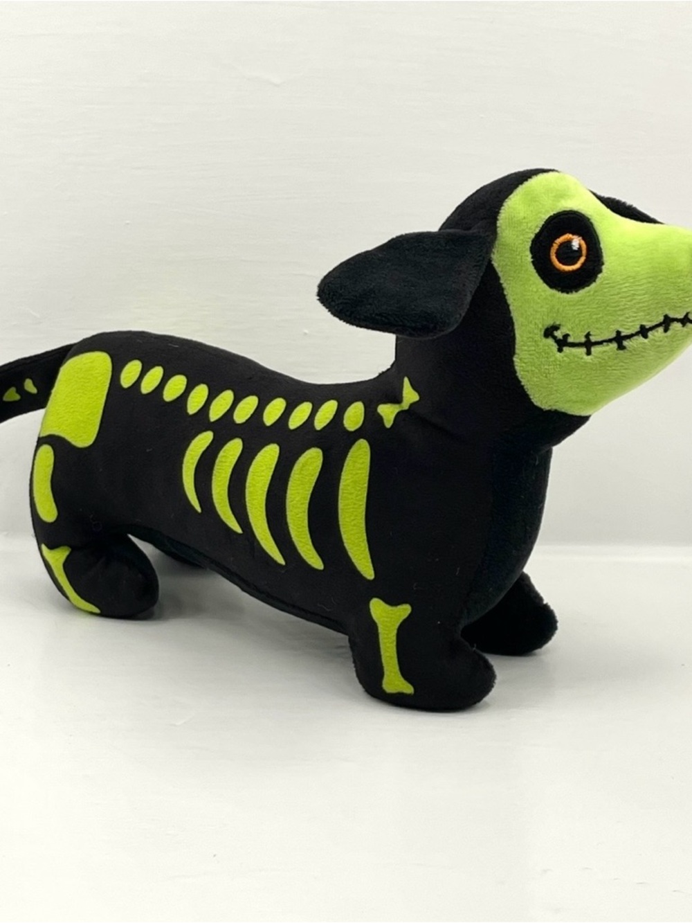 Halloween Skeleton Dachshund Dog Plush Toy